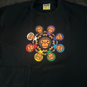 Black BAPE T-shirt size large